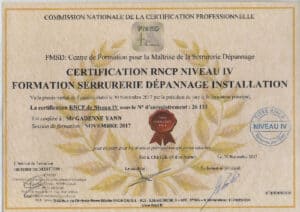 certification-professionnelle-yann-gadenne-de-la-serrurerie-gadenne-serrurier-depanneur-installateur-a-lille